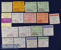 Selection of Leyton Orient home match tickets to include 1962/63 Birmingham City 1968/69 Swindon