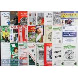 Collection of Irish football programmes including European friendlies, domestic big match and League