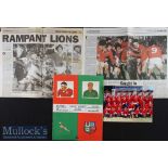 1974 Invincible British & I Lions in S Africa Rugby Package: Large issue, 2nd Test at Pretoria,