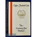 Clyde Football Club The Centenary Year Brochure detailing history of the first 100 years of the club