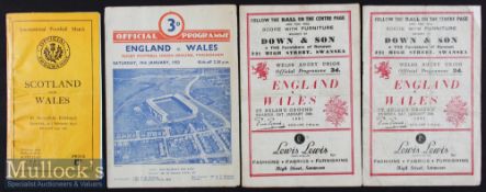 1951/1952 Wales Rugby Programmes incl Curiosity (4): The two different issues for Wales’ 23-5 1951