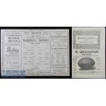 1922/24 Blackheath v Newport Rugby Programmes (2): A very old-established Anglo-Welsh October