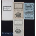 1923/26/36 Blackheath/Cardiff Rugby Programmes (4): Home and away in Oct and Dec respectively, 1926,