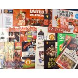 Collection of Manchester Utd testimonials/friendly home match programmes to include McIlroy, Robson,