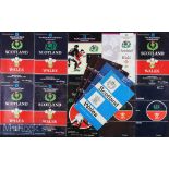 1971-1995 Scotland v Wales Test Rugby Programmes (14): All at Murrayfield, from the 19-18 Welsh