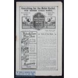 Bert Williams Signed 1937/38 Walsall v Brighton football programme date 5 Feb missing staple,