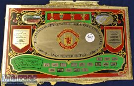 Manchester United 1978/9 Centenary Mirror unframed measures 51x31cm approx. ready to frame
