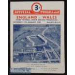 1948 England v Wales Rugby Programme: Only the expected pocket folds to note on this good 4pp