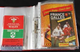 Rare items in 1990-94 Great Wales Rugby Programme Collection (Qty): To incl the ultra-rare Romania