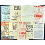 Selection of 1959 onwards Various football programmes 59/60 Brighton v Rotherham Utd (FAC replay),