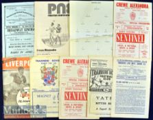 Selection of 1959 onwards Various football programmes 59/60 Brighton v Rotherham Utd (FAC replay),