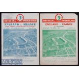 1947-49 England v France Rugby Programmes (2): Issues for 1947 and 1949 as France returned to the