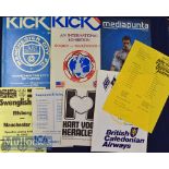 Selection of Manchester City away tour match football programmes to include 1978 Heracles ’74 (