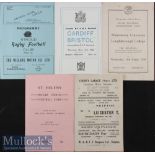 1949-1960 Selection of Club Rugby Programmes (5): Nice nap hand from a wide variety of clubs: Stroud