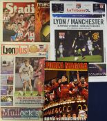 Manchester United Champions League away match programme issues to include 2004/05 Lyon (Lyon plus