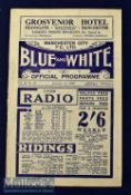 1935/1936 Manchester City v Grimsby Town Division 1 match programme New Year’s Day 1936. Fair-Good.