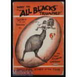 Very Rare 1905 Rugby Book on the NZ All Blacks: “Why the All Blacks Triumphed”, 104pp softback