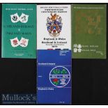 1955/1970/1972/1975 Four Nations Special Celebration Rugby Programmes (4): England & Wales and