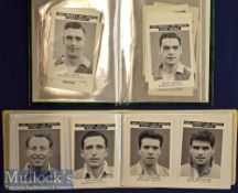 Collection of 1955 News Chronicle and Dispatch b&w footballer pocket card portraits in full sets