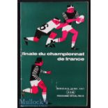 1967 French Rugby Championship Final Programme: 32pp magazine style issue for Begles v Montauban