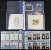1926-1995 Rugby cigarette & trade card collection (Qty): Blue faux-leather album with sleeves and