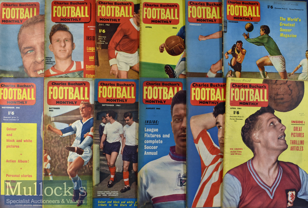 Selection of Charles Buchan’s Football Monthly magazine for 1957-1962 (not continuous) full of - Image 3 of 3