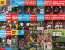 Selection of Football League Reviews from late 1960s to 1970s appear in G condition overall,