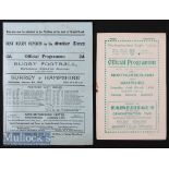 1936 Hampshire County Rugby Programmes incl Final (2): Issues from winners Hampshire’s games at