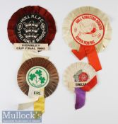 Collection of Rugby League Cup Final and other rugby league and rugby union rosettes (4): Large