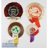 Collection of Rugby League Cup Final and other rugby league and rugby union rosettes (4): Large