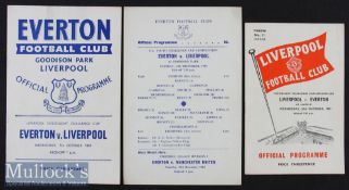 1959/60 Liverpool floodlight challenge cup match programmes Everton v Liverpool 7 October 1959,