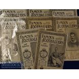 Complete Set of Famous Footballers and Athletes 1895 published by Hudson & Kearns in 14 parts, a