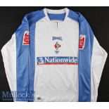 2005/07 Nicolau Swindon Town Match Worn football shirt No 4, long sleeve, away shirt, size L