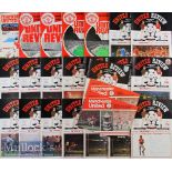 Selection of Manchester United 1970/80/90s home and away football programmes a mixed selection and