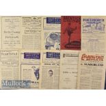 Collection of 1940s football programmes to include 1945/46 Derby County v Portsmouth, 1946/47