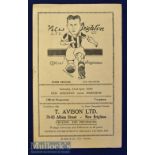 1948/49 New Brighton v Wrexham match programme at the Tower Grounds 23 April 1949. Fair-Good.