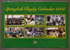 2008 Springboks Official Rugby Calendar: Huge issue of the then World Cup holders in very good