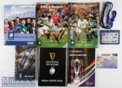 Six Nations Rugby Media & Official Guides etc (8): The chunky, packed Media Guides for 2005, 2010,