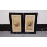 * * THORNTON Pair of harbour scenes, watercolours, signed, 46cm x 20.5cm (2)