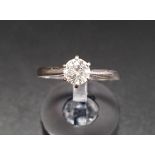 AMENDED DESCRIPTION - MOISSANITE SOLITAIRE RING the round brilliant cut stone approximately 0.5cts