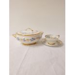 AVONDALE TUSCAN PORCELAIN DINNER SERVICE comprising side and dinner plates, soup bowls and