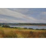 DAVID GILCHRIST View to Erskine, oil on canvas, signed and dated '78, 49.5cm x 75cm