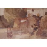 SIR WILLIAM RUSSELL FLINT RA (1880-1969) Gypsies by the villa, print, 28cm x 39cm