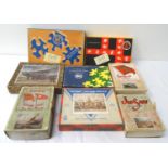 SELECTION OF VINTAGE JIGSAWS including Chad Valley Trooping The Colour, two Cunard White Star cruise