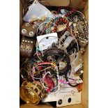 SELECTION OF COSTUME JEWELLERY including bracelets, bangles, necklaces, pendants and brooches, etc.,