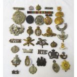 SELECTION OF ARMED FORCES REGIMENTAL BADGES including the 7th Queens Own Hussars, The Royal Sussex