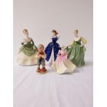 ROYAL DOULTON FIGURINE Laura HN3136, 19cm high; Royal Doulton Fair Lady, HN2193, 18.5cm high;