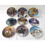 SELECTION OF WESTERN HERITAGE MUSEUM and The Hamilton Collection collectors plates depicting