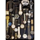 SELECTION OF LADIES AND GENTLEMEN'S WRISTWATCHES including ice watch, Casio, Balmain, Slazenger,