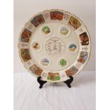 UNUSUAL ROYAL CAULDON SEDER DISH decorated with scenes of the Passover and the Order Of Performing